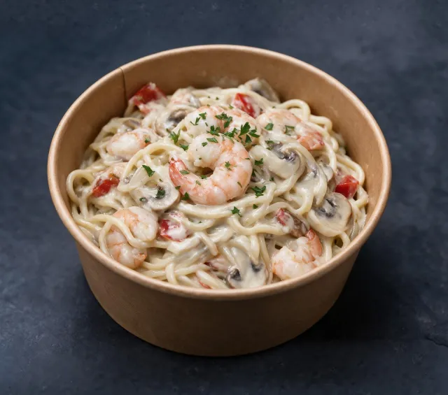 Shrimp White Sauce Pasta