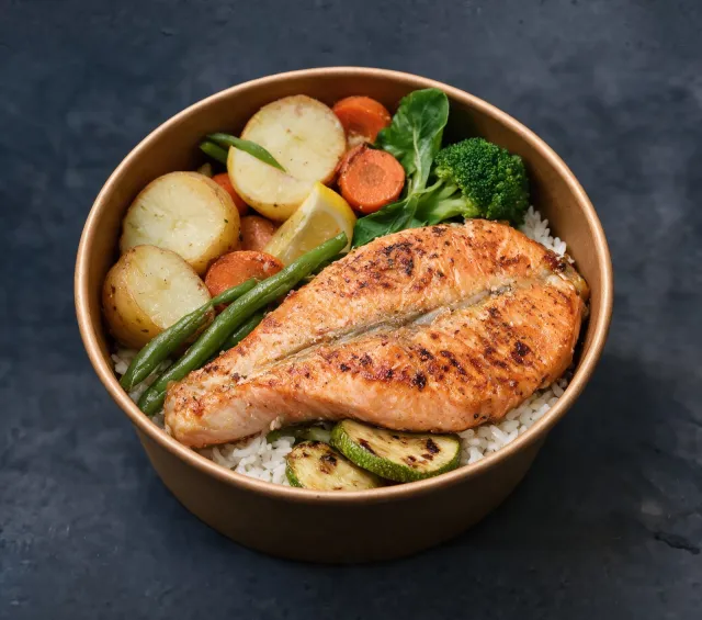 Salmon with Lemon & Garlic