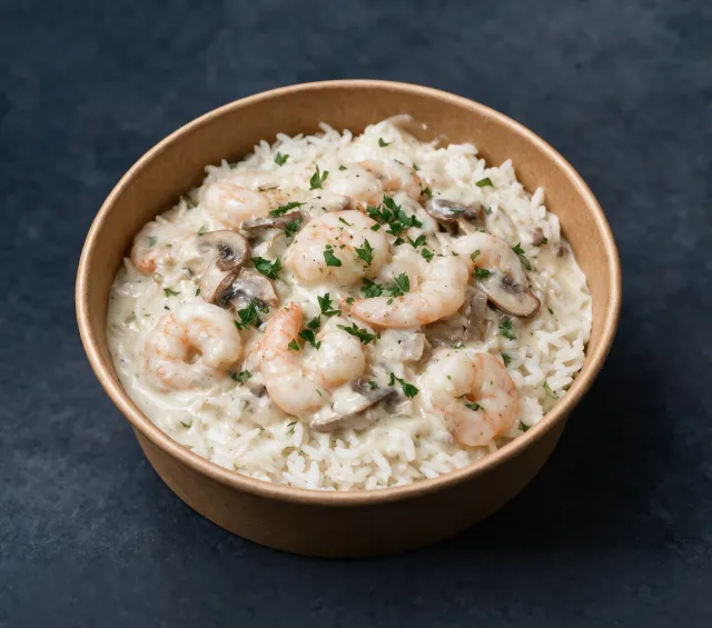 Shrimp in White Sauce