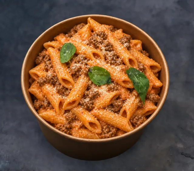 Penne Rosé with Minced Beef